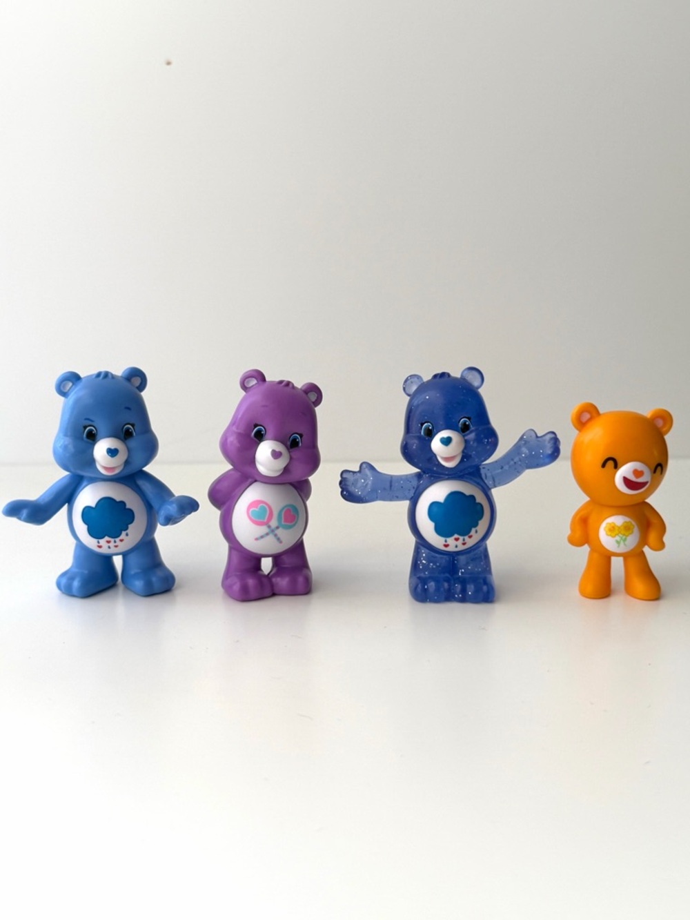 CARE BEARS 4pc Mini Figures Lot 2 inch Blind Bag Figures